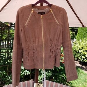 ESCADA Beige Buttery Soft Suede Jacket - 38